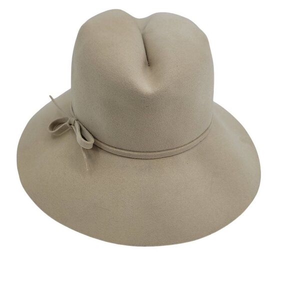 Vtg 60's Frank Olive‎ Frank's Girl Hat Safari Bucket Hat Woolen Felt Cream - Picture 1 of 8